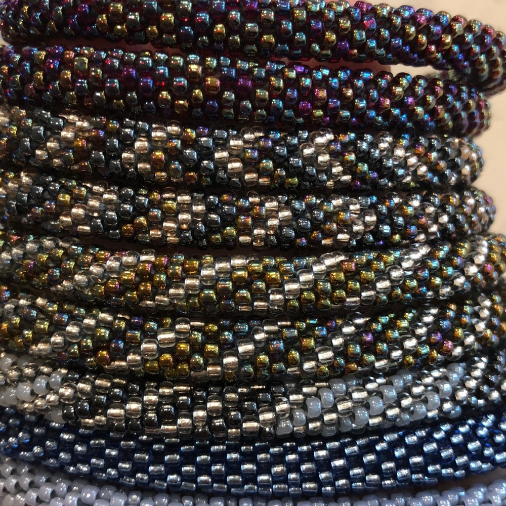12 Beaded Stacking Bracelets - Picture 9 of 11
